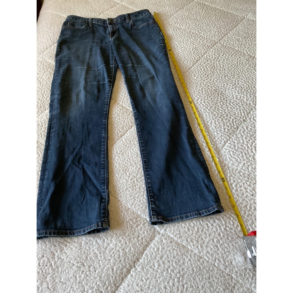 Gap Bootcut Jeans Womens 8/29R Blue Excellent Dark Wash Stretch Denim